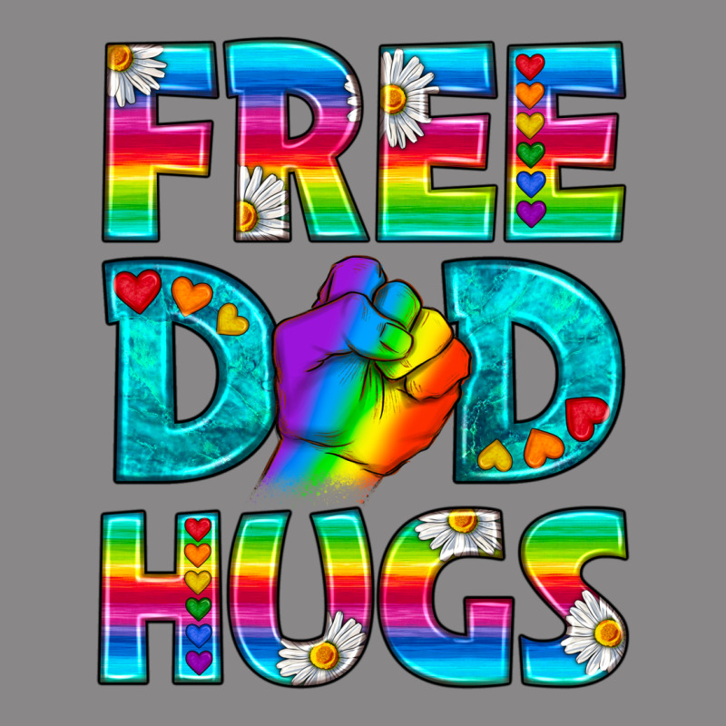 Pride Lgbtq Free Dad Hugs Vintage Tee by BundleAndBundleShop | Teevron