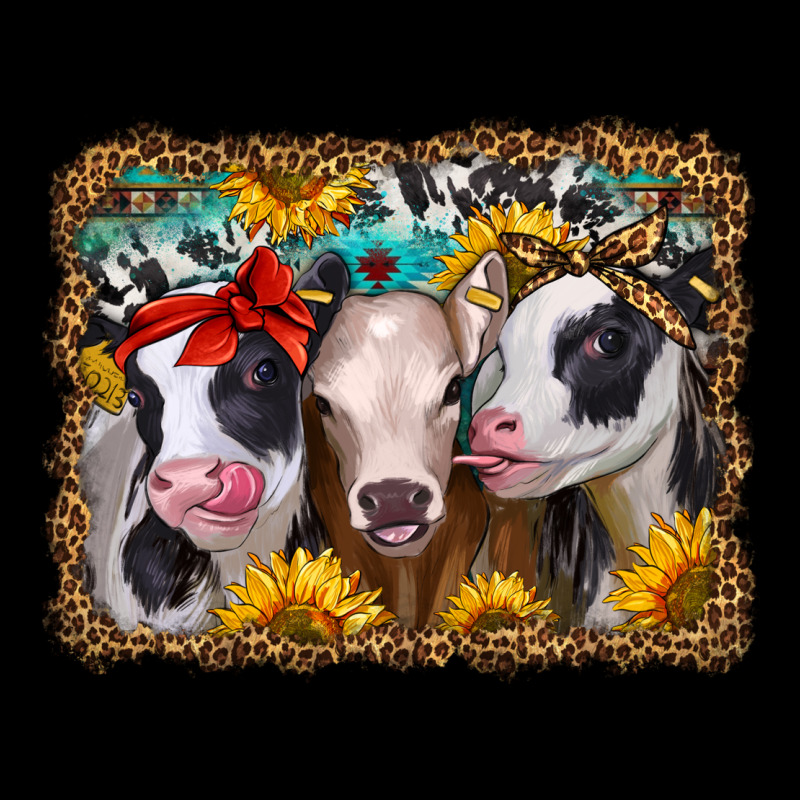 Western Sunflower Heifers Heavy Core Tee by Jasminsmagicworld | Teevron