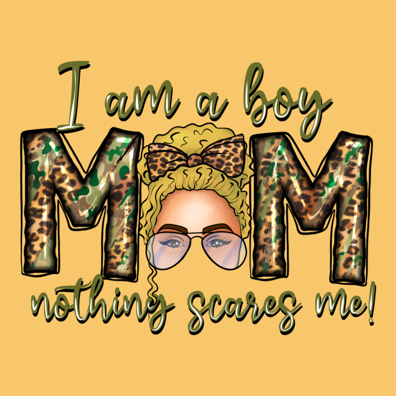 Iam Boy Mom Nothing Scares Me Vintage Hoodie by CowhideDigitalArt | Teevron