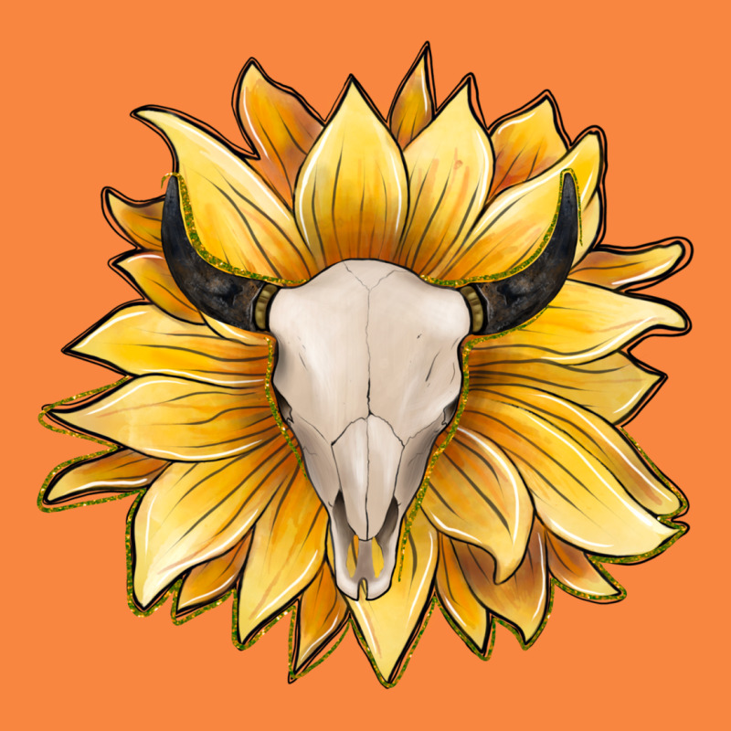 Sunflower Bull Skull Premium Sweatshirt by JahusDesignShop | Teevron