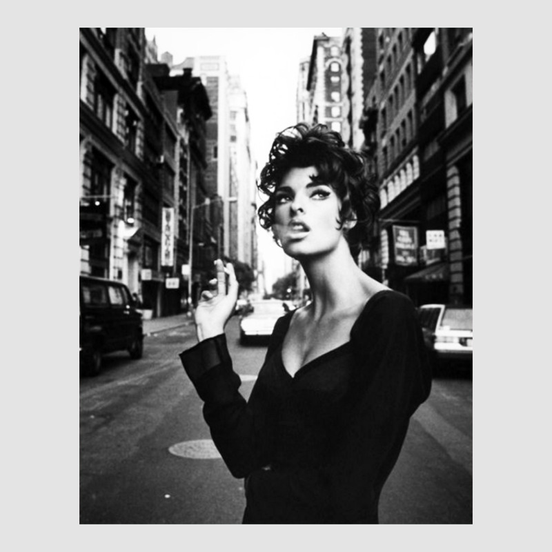 Linda Evangelista Fashion Model Premium Sweatshirt by artisFamous | Teevron