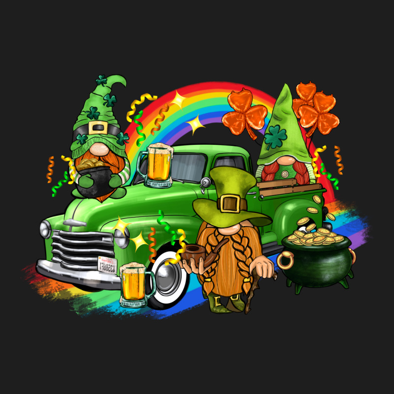 St. Patrick's Day Truck With Gnomies Classic Tee by CowGirlArtShop | Teevron