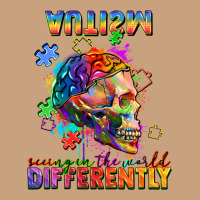 Autism Seeing In The World Differently Vintage Tee | Teevron