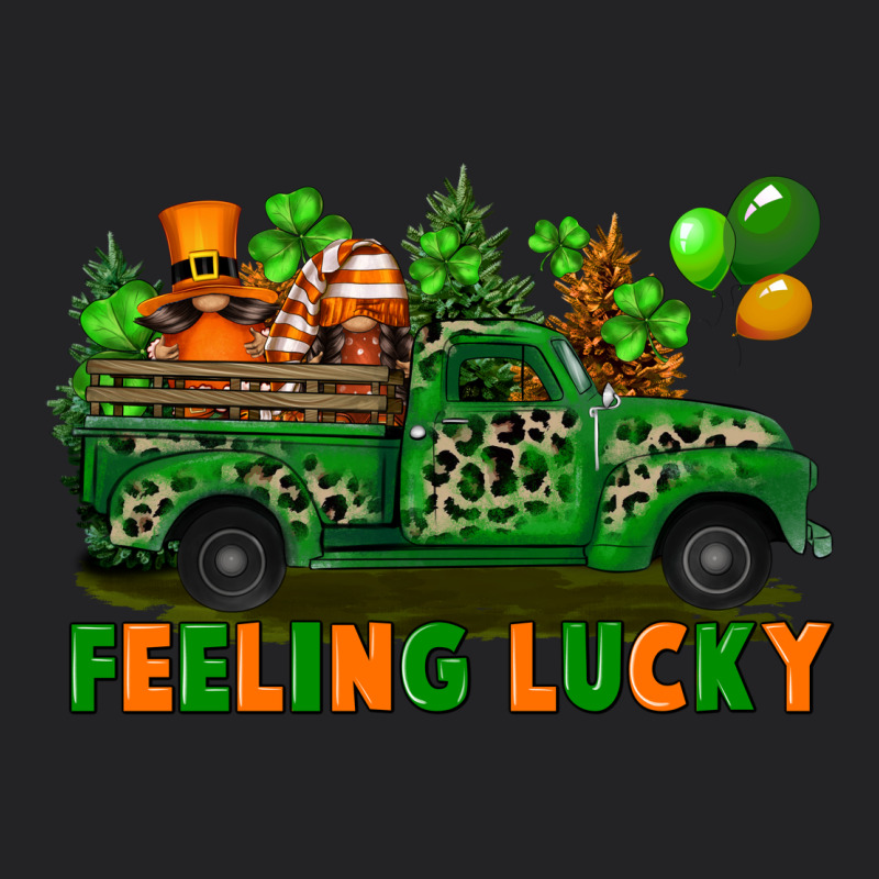 Feeling Lucky With Gnomes On Truck Vintage Tee by FaDigitalArtStudio | Teevron