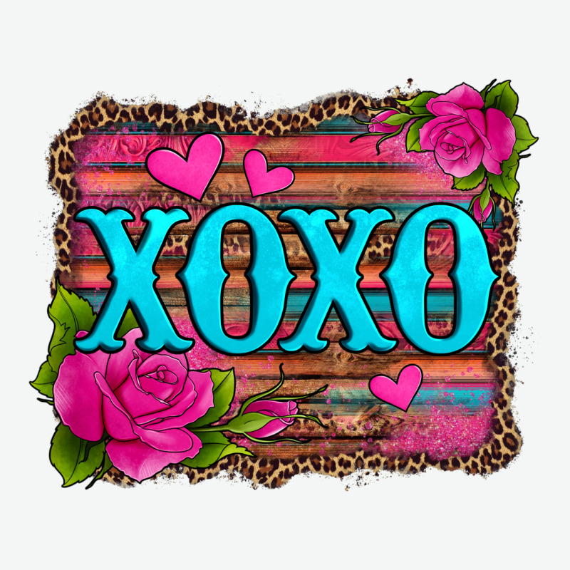 Xoxo Valentine's Day Pink Roses And Hearts Urban Heavy Tee by Jasminsmagicworld | Teevron