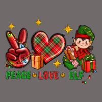 Peace Love Elf Christmas Urban Heavy Tee | Teevron