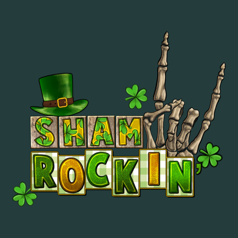 Sham Rockin Skeleton Hand St. Patrick's Classic Tee by CowGirlArtShop | Teevron