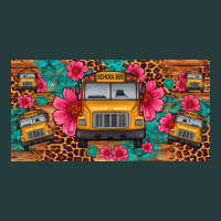 School Bus Leopard Gemstone License Plate Classic Tee | Teevron