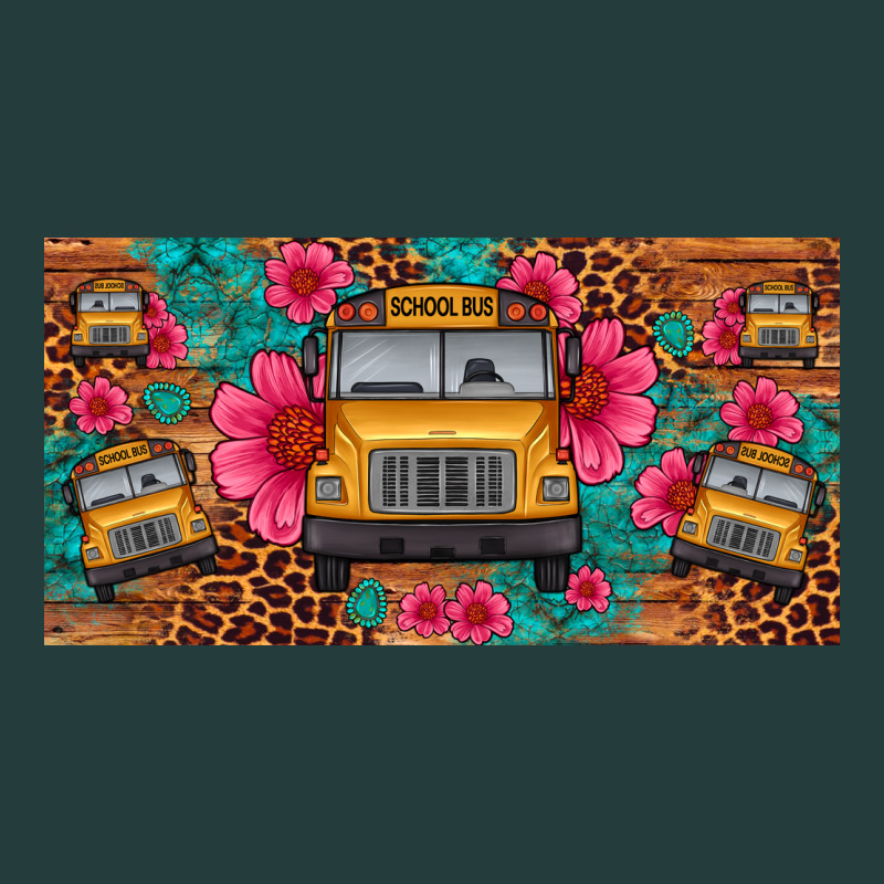 School Bus Leopard Gemstone License Plate Classic Tee by Artiststas | Teevron