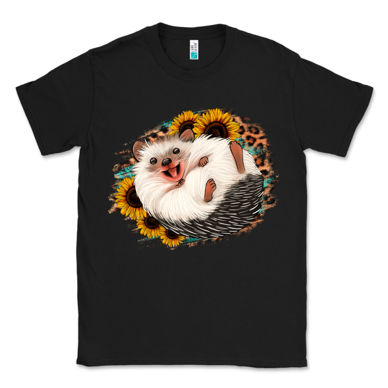 Happy Hedgehog Sunflower Leopard Classic Tee by Jasminsmagicworld | Teevron