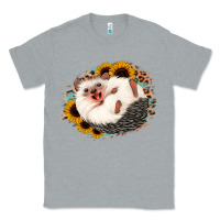 Heather Grey happy hedgehog sunflower leopard Classic Tee - Jasminsmagicworld