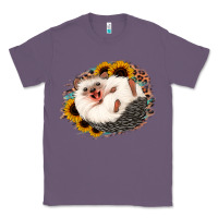 Lavender happy hedgehog sunflower leopard Classic Tee - Jasminsmagicworld