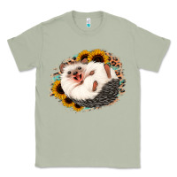 Matcha happy hedgehog sunflower leopard Classic Tee - Jasminsmagicworld