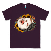 Plum happy hedgehog sunflower leopard Classic Tee - Jasminsmagicworld