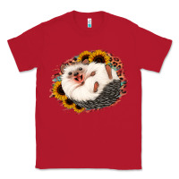 Red happy hedgehog sunflower leopard Classic Tee - Jasminsmagicworld