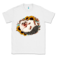 White happy hedgehog sunflower leopard Classic Tee - Jasminsmagicworld