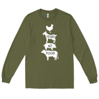 Army Green Friend Not Food Long Sleeve Tee - Bettercallsaul