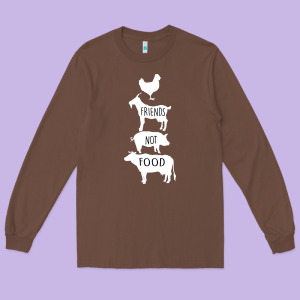 Friend Not Food Long Sleeve Tee Designed By Bettercallsaul