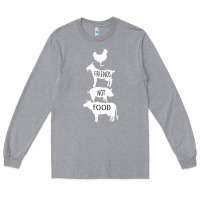 Heather Grey Friend Not Food Long Sleeve Tee - Bettercallsaul