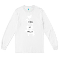 White Friend Not Food Long Sleeve Tee - Bettercallsaul