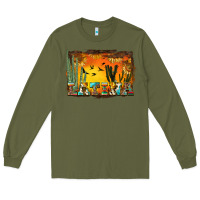 Army Green western latina Long Sleeve Tee - BundleAndBundleShop