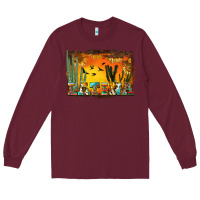 Burgundy western latina Long Sleeve Tee - BundleAndBundleShop