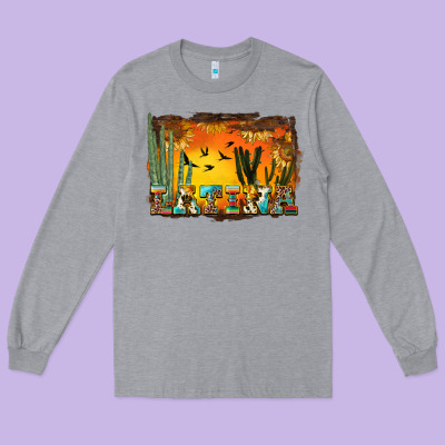 Western Latina Long Sleeve Tee Designed By Bundleandbundleshop