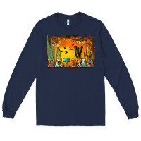 Navy western latina Long Sleeve Tee - BundleAndBundleShop