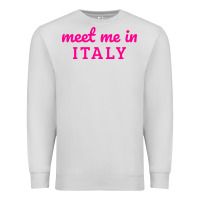 Dove Grey meet me in italy Premium Sweatshirt - DesigneFamous