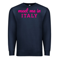 Navy meet me in italy Premium Sweatshirt - DesigneFamous