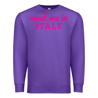 Purple meet me in italy Premium Sweatshirt - DesigneFamous