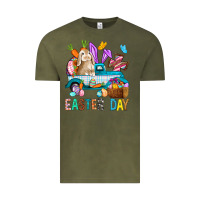 Vintage Olive Easter Day With Truck Vintage Tee - BundleAndBundleShop