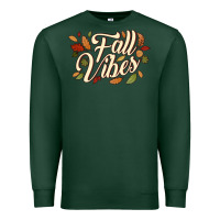 Sports Green fall vibes Premium Sweatshirt - JahusDesignShop