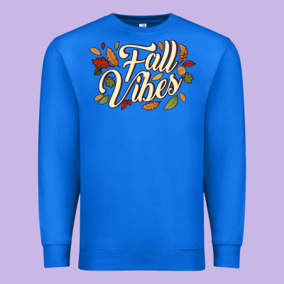 Fall Vibes Premium Sweatshirt Designed By Jahusdesignshop