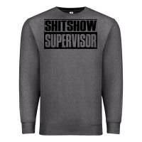Charcoal Heather shitshow supervisor Premium Sweatshirt - DesigneFamous