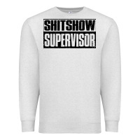 Oatmeal Heather shitshow supervisor Premium Sweatshirt - DesigneFamous