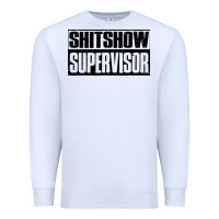 White shitshow supervisor Premium Sweatshirt - DesigneFamous