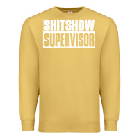 Antique Gold shitshow supervisor Premium Sweatshirt - DesigneFamous
