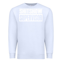 White shitshow supervisor Premium Sweatshirt - DesigneFamous