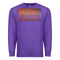 Purple shitshow supervisor Premium Sweatshirt - DesigneFamous