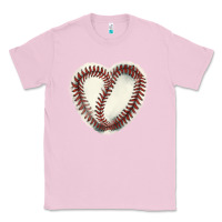 Bubblegum Pink Baseball ball heart Classic Tee - HowdyJamesFarm