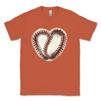 Copper Baseball ball heart Classic Tee - HowdyJamesFarm