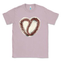 Lilac Baseball ball heart Classic Tee - HowdyJamesFarm