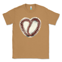 Toasted Coconut Baseball ball heart Classic Tee - HowdyJamesFarm