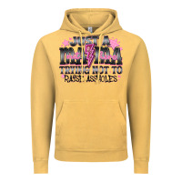 Vintage Mustard Just a Mama Out Here Trying Not To Raise Assholes Vintage Hoodie - CowhideDigitalArt