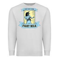 Dove Grey fight milk classic Premium Sweatshirt - DesigneFamous