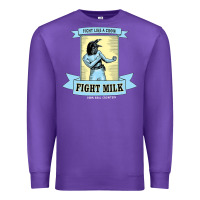 Purple fight milk classic Premium Sweatshirt - DesigneFamous