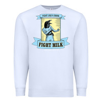 White fight milk classic Premium Sweatshirt - DesigneFamous