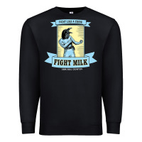 Black fight milk classic Premium Sweatshirt - DesigneFamous