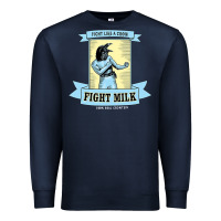Navy fight milk classic Premium Sweatshirt - DesigneFamous